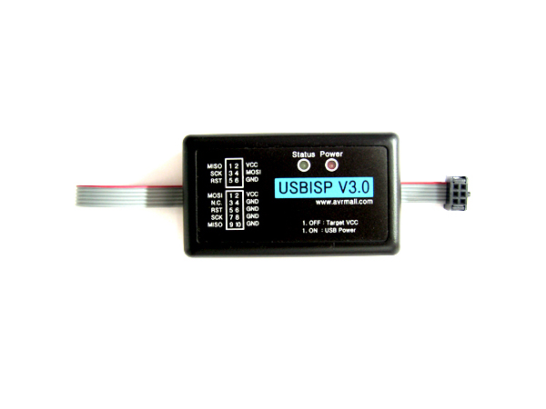 디바이스마트,MCU보드/전자키트 > 개발용 장비 > AVR용 개발장비 > ISP,AVRMALL,USBISP V3.0,USB방식의 AVR 다운로더 (USBISP V2.0 업그레이드제품)