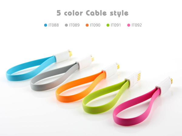 USB/Micro 5Pin 케이블(Flat형/자석)