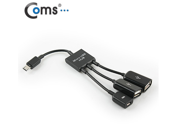 디바이스마트,컴퓨터/모바일/가전 > 스마트폰/스마트기기 > 케이블/젠더 > 젠더,Coms,스마트폰 OTG 허브 (Micro 1P/USB 2P) [SP301],메모리 및 키보드/마우스 연결, Micro 1Port(전원공급)