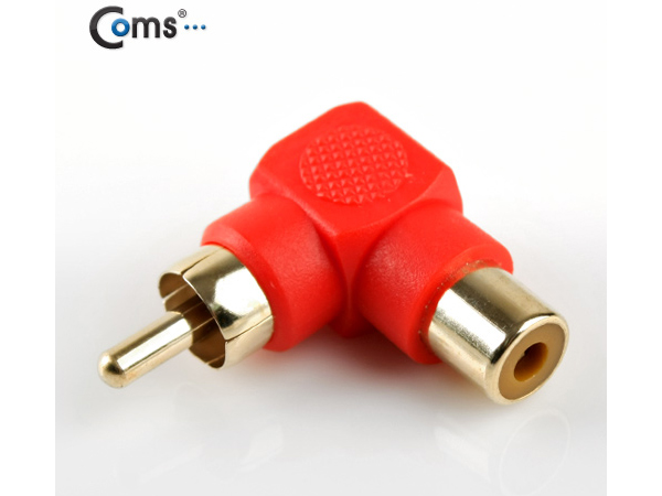 RCA 젠더(M/F), 꺾임/적색 [IT646]