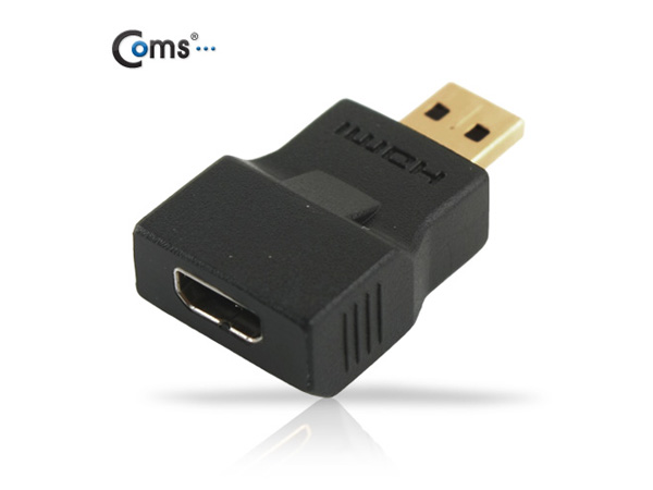디바이스마트,케이블/전선 > 영상/음향 케이블 > HDMI/DVI 케이블,Coms,HDMI 젠더(Micro HDMI M/F) [SP728],Micro HDMI (D type) 젠더 / MALE - FEMALE / 꺾임형