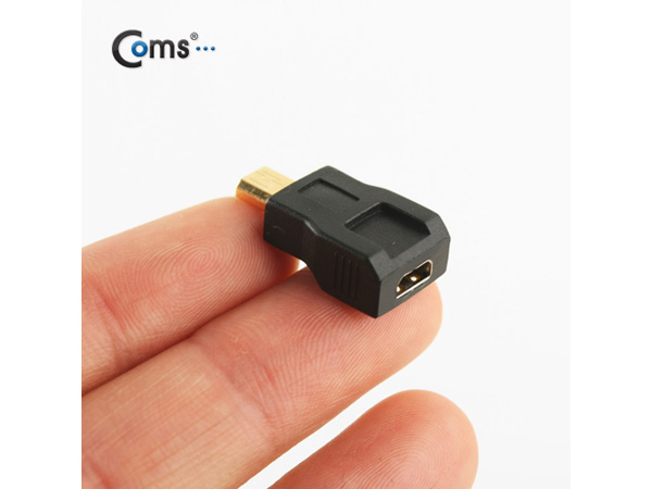 디바이스마트,케이블/전선 > 영상/음향 케이블 > HDMI/DVI 케이블,Coms,HDMI 젠더(Micro HDMI M/F) [SP728],Micro HDMI (D type) 젠더 / MALE - FEMALE / 꺾임형