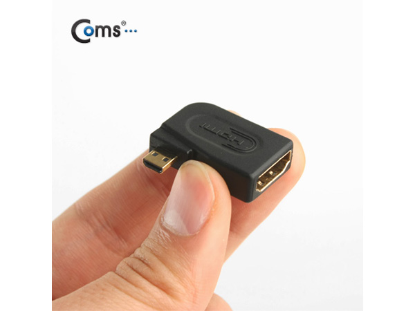 디바이스마트,케이블/전선 > 영상/음향 케이블 > HDMI/DVI 케이블,Coms,HDMI 젠더(Micro HDMI M/HDMI F) [SP726],HDMI 젠더 / Micro HDMI MALE - HDMI FEMALE / 꺾임형 / 라즈베리파이4 Pi400 호환 가능