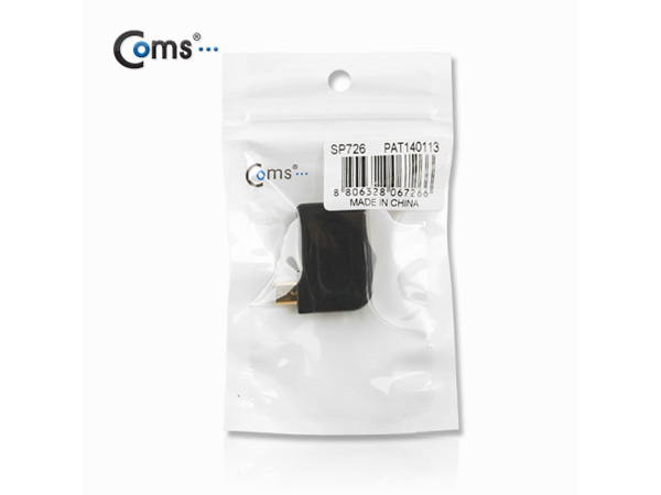 디바이스마트,케이블/전선 > 영상/음향 케이블 > HDMI/DVI 케이블,Coms,HDMI 젠더(Micro HDMI M/HDMI F) [SP726],HDMI 젠더 / Micro HDMI MALE - HDMI FEMALE / 꺾임형 / 라즈베리파이4 Pi400 호환 가능