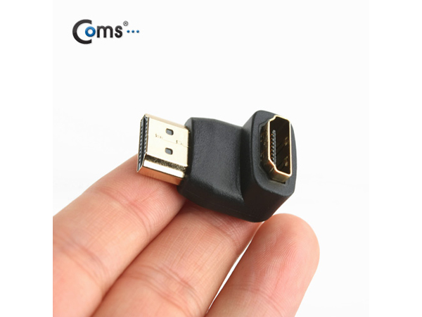 디바이스마트,,Coms,HDMI 젠더(연장 M/F, 꺾임형), 하향90도 [IT617],연장하는 일체형 연장 젠더