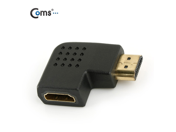 디바이스마트,케이블/전선 > 영상/음향 케이블 > HDMI/DVI 케이블,Coms,HDMI 젠더(연장 M/F, 꺾임형) 우향 90도 [SP692],HDMI 젠더 / HDMI FEMALE - MALE / 우향 꺽임형 