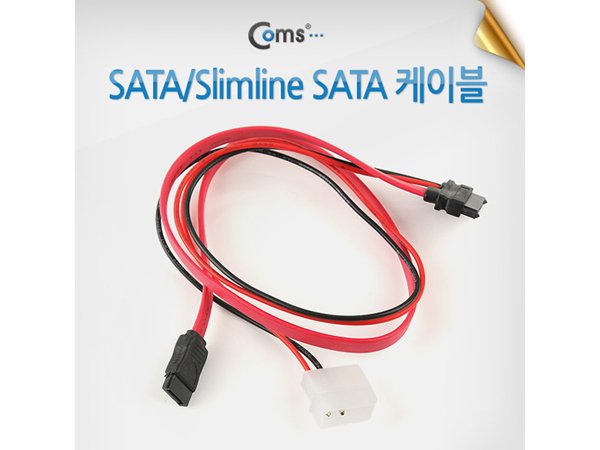 디바이스마트,케이블/전선 > PC/네트워크/통신 케이블 > SATA/HDD 케이블,Coms,SATA/Slimline SATA 케이블, 30cm [SP592],슬림라인 SATA 케이블 / Slimline : 데이터 7핀/전원 6핀 / 길이 : 30cm