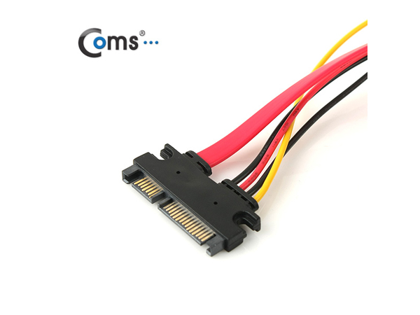 디바이스마트,케이블/전선 > PC/네트워크/통신 케이블 > SATA/HDD 케이블,Coms,SATA 케이블(데이터 + 전원), 연장/50cm [SP588],SATA 데이터 + 전원 연장 케이블 / 길이 : 50cm / 기존 SATA 데이터와 전원케이블을 하나로 묶어 깔끔하게 사용 및 간편하게 연장 가능