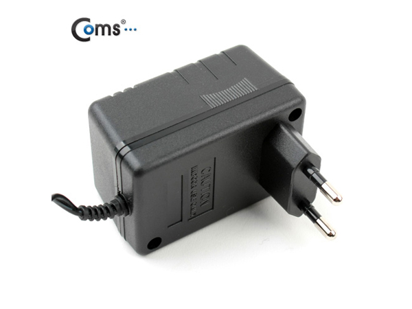 디바이스마트,,Coms,아답터 (일반형) DC12V/600mA [P3016] ,정격 입력 전압: AC 220V, 60Hz, 0.2A / 정격 출력 전압 : DC 12V~600mA / Plug: 5.5파이, 팁(+)
