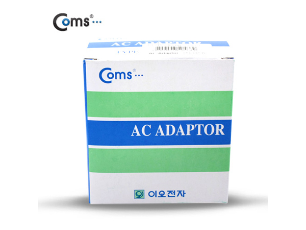 디바이스마트,,Coms,아답터 (일반형) DC12V/600mA [P3016] ,정격 입력 전압: AC 220V, 60Hz, 0.2A / 정격 출력 전압 : DC 12V~600mA / Plug: 5.5파이, 팁(+)