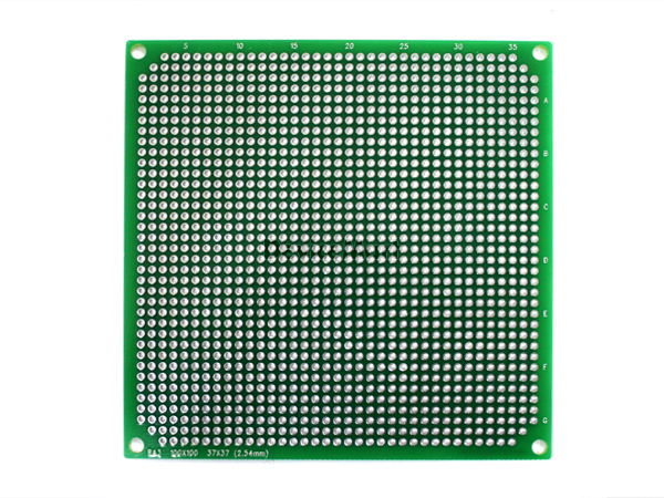 디바이스마트,커넥터/PCB > PCB기판/관련상품 > 만능기판 (양면) > 원형홀 만능기판,거상인,[RA3]보급형 원형만능기판(100*100_양면),양면 범용 PCB   Pitch : 2.54mm , Pin : 37 * 37 , Hole : 2.54mm ,  Size : 100 * 100 , METERIAL : FR-4