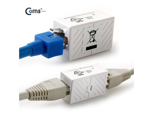 디바이스마트,컴퓨터/모바일/가전 > 네트워크/케이블/컨버터/IOT > 네트워크 자재/공구/타이 > 네트워크 자재,,커플러 I형/ Cat6/8P8C [504751],CAT6 8P8C 케이블 연장 커플러