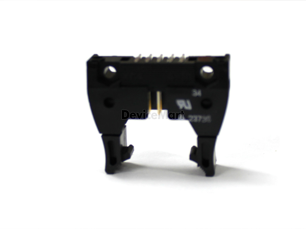 디바이스마트,커넥터/PCB > 직사각형 커넥터 > 박스헤더 > 일반박스헤더 2.54mm pitch,OMRON,XG4A-1034,OMRON 커넥터 / BOX HEADER / 2.54mm pitch / 래치 Latch / 고정형 앵글 타입  / 10pin