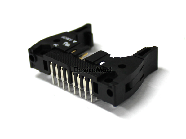 디바이스마트,커넥터/PCB > 직사각형 커넥터 > 박스헤더 > 일반박스헤더 2.54mm pitch,OMRON,XG4A-1634,OMRON 커넥터 / BOX HEADER / 2.54mm pitch / 래치 Latch / 고정형 앵글 타입  / 16pin