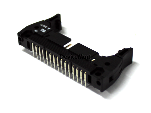 디바이스마트,커넥터/PCB > 직사각형 커넥터 > 박스헤더 > 일반박스헤더 2.54mm pitch,OMRON,XG4A-3034,OMRON 커넥터 / BOX HEADER / 2.54mm pitch / 래치 Latch / 고정형 앵글 타입  / 30pin