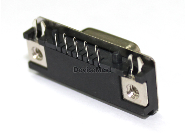 디바이스마트,커넥터/PCB > D-SUB 커넥터 > 기판용,,SLIM D-SUB 9F (5/4),D-Sub 커넥터 / 기판용 / FEMALE / 앵글 타입 / 2열 / 9pin / 서포트 미포함