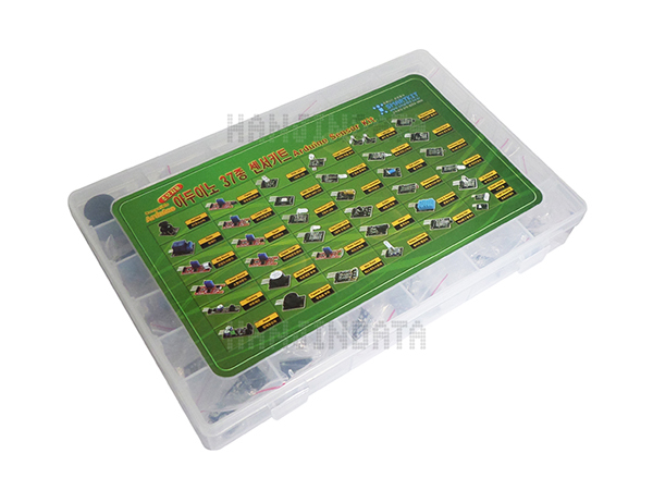 디바이스마트,오픈소스/코딩교육 > 아두이노 > 아두이노 교육용키트,한진데이타,초보자용 아두이노 37종 센서키트(Arduino Sensor Kit),아두이노 센서모듈 37종으로 이루어진 초급자용 키트