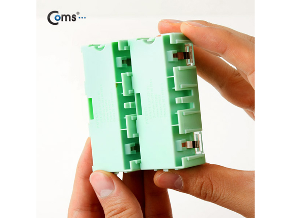 디바이스마트,공구함/작업대/엔클로저 > 공구함/부품함 > 다용도정리함(케이스),Coms,다용도 PVC 수납함(병렬 연결) [ITA153],2개입 1세트 / 분리시 1개 사이즈: 7.5cm X 3.2cm X 2.2cm