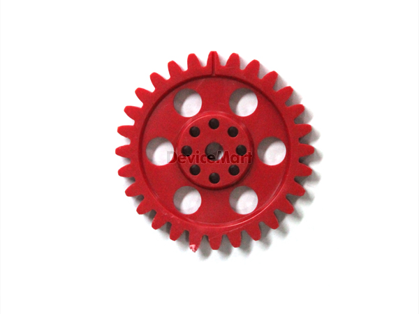 디바이스마트,기계/제어/로봇/모터 > 공작기계 및 기계부품 > 기어 > 기어박스,PANGXIE,플라스틱 기어 3종 세트,플라스틱 / 사이즈 3종 / 홀 크기 5mm / 색상 랜덤(빨강/하늘)