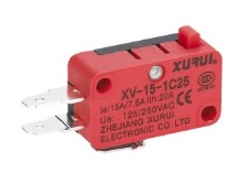 디바이스마트,스위치/부저/전기부품 > 스위치 > 마이크로 스위치/리미트 스위치,XURUI,마이크로스위치 XV-15-1C25,마이크로 스위치 / 레버 스트레이트 타입 / 125/250VAC 16A / NO+NC 타입