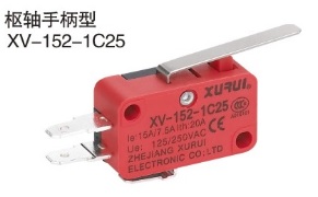디바이스마트,스위치/부저/전기부품 > 스위치 > 마이크로 스위치/리미트 스위치,XURUI,마이크로스위치 XV-152-1C25,마이크로 스위치 / 레버 스트리에트 롱타입 / 125/250VAC 16A /  NO+NC 타입