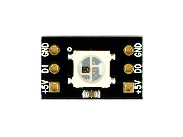 디바이스마트,MCU보드/전자키트 > 디스플레이 > LED,NulSom Inc.,NS-LED-04 (RainBow Chip),컨트롤러 내장형 풀컬러 고휘도 LED(WS2812B) 사용, 1개 칩타입