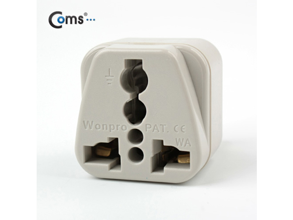 디바이스마트,전원/파워/배터리 > 전원 멀티탭 > 여행용,Coms,전원(AC) 변환용(WA-7) [P0642],영국/홍콩 / 정격: 10~13A/250V