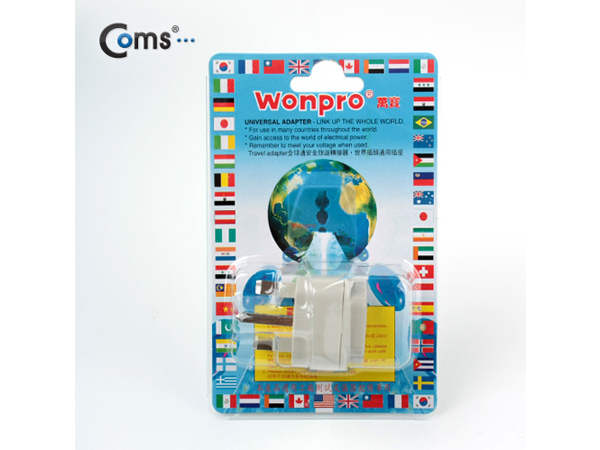 디바이스마트,전원/파워/배터리 > 전원 멀티탭 > 여행용,Coms,전원(AC) 변환용(WA-7) [P0642],영국/홍콩 / 정격: 10~13A/250V