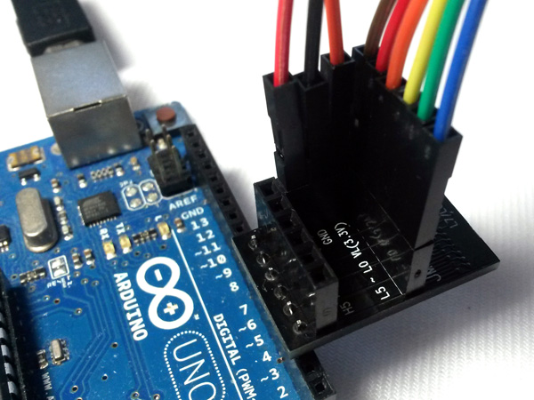 디바이스마트,MCU보드/전자키트 > 전원/신호/저장/응용 > 레벨컨버터/전압관리,제이씨넷,JMOD-LS8-1 : 8채널 양방향 전압 변환 모듈,JMOD-LS8-1은 GTL2003PW 칩을 기반으로 제작된 0.8V ~ 5V 범위의 8채널 양방향 전압 변환 모듈입니다.