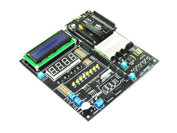 디바이스마트,오픈소스/코딩교육 > 아두이노 > 아두이노 호환보드,JK전자,AHA!duino Training kit + AHA!Duino R3,AHA!duino Training kit + AHA!Duino R3는 open 소프트웨어인 무료 툴(Tool) 아두이노로 구현하는 실용성과 흥미를 갖춘 더욱 손쉽게 접할수 있도록 개발된 보드입니다