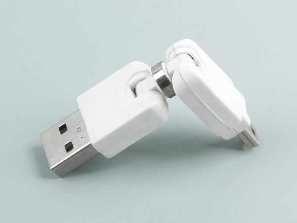 디바이스마트,커넥터/PCB > I/O 커넥터 > 젠더류 > USB2.0 젠더,Coms,USB 젠더- Mini 5P(M)/A(M) [G3400],USB 변환 젠더 / Mini USB B 타입 MALE - USB A 타입 MALE / 회전형
