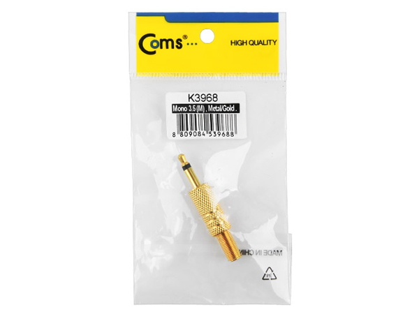 디바이스마트,커넥터/PCB > 플러그/잭 > 이어폰잭/플러그,Coms,컨넥터-모노 3.5 [K3968],모노 커넥터 / 3.5mm / MALE / 사이즈 약 47mm X 8mm