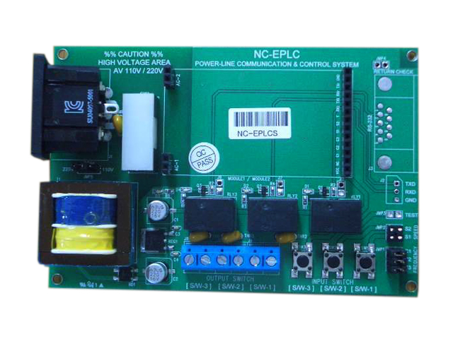 전력선(AC 100V~230V) 원격스위치 개발자 유니트 (NC-EPLCS)