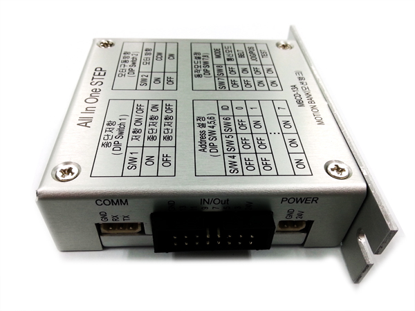디바이스마트,기계/제어/로봇/모터 > 모터드라이버 > 스텝모터 드라이버 > 바이폴라 스텝모터 드라이버,모션뱅크,스텝모터드라이버 MBCD-13A,바이폴라용 모터드라이버 / 전압 : 12v~24v / 최대 전류 : Max 3A / 크기 : 75mm x 77mm x 23mm / 통신 : RS485 or RS232