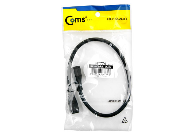 디바이스마트,케이블/전선 > USB 케이블 > OTG(FM),Coms,Micro USB 케이블 B(F)/B(F) 25cm [NT774],USB B타입 F/F 연장 케이블 / 길이 : 25cm / 데이터 전송+충전 지원