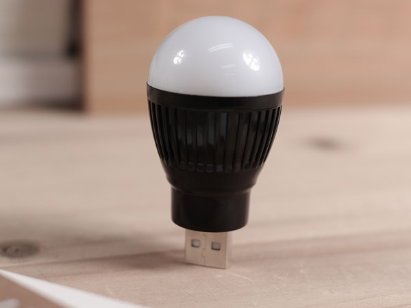 전구형 USB 램프(short type) Black [ITA813]