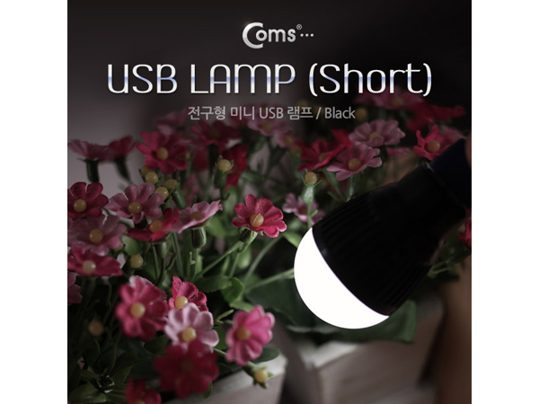 디바이스마트,사무/생활/서적 > 차량/생활/IOT > IOT/생활/취미,Coms,전구형 USB 램프(short type) Black [ITA813],USB 연장 케이블, USB 전원 아답터 또는 PC에 연결하여 무드등, 보조등 으로 사용 가능