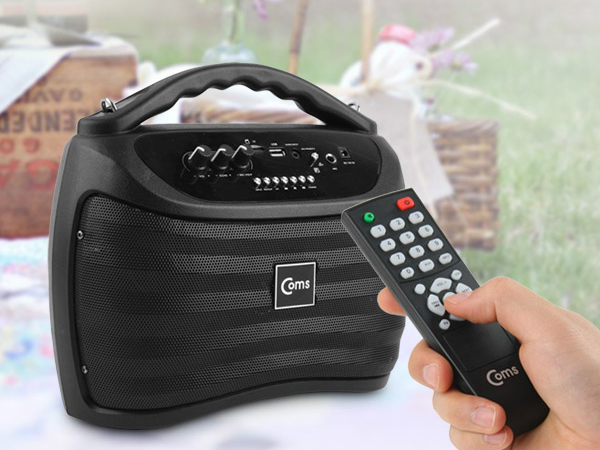 디바이스마트,,Coms,블루투스 스피커 & 무선 마이크 앰프 [KY201],30W USB/MicroSD 재생