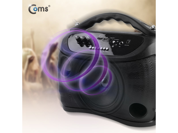 디바이스마트,,Coms,블루투스 스피커 & 무선 마이크 앰프 [KY201],30W USB/MicroSD 재생