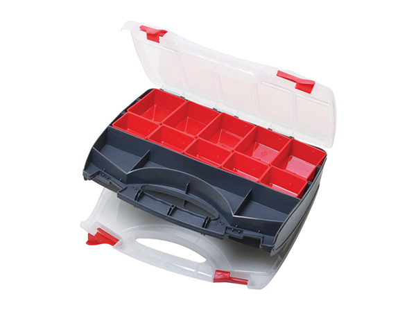 Prokit 다용도 PVC 수납함(15분배) / 부품함 / 정리 박스 / 보관 케이스 / 작업용 툴백 SB-3428SB [PK602]