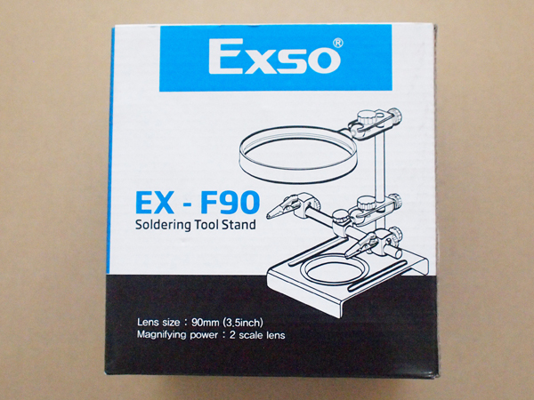 디바이스마트,수공구/전자공구/전동공구 > 전자공구 > 광학기기 > 확대경,EXSO,납땜 보조 확대경 [EX-F90],렌즈크기 : 90mm (3.5inch) 배율 : 2 배율 렌즈