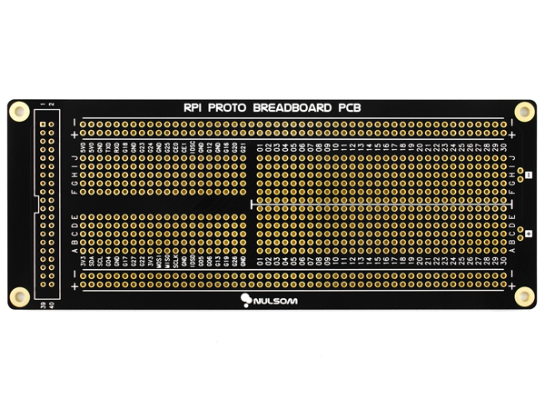 디바이스마트,오픈소스/코딩교육 > 라즈베리파이 > 라즈베리파이 확장보드/HAT,NulSom Inc.,NS-RPB-P-01 (라즈베리파이2 GPIO 확장 프로토보드),라즈베리파이2 GPIO 확장핀(2x20핀) 구성이 가능한 만능기판