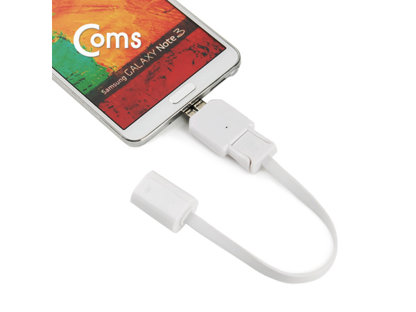 디바이스마트,,Coms,스마트폰 OTG 젠더(꼬리물기) Micro 2.0/3.0(M) USB(F) [ITA996],Micro 2.0 & 3.0 OTG 케이블 / 추가 전원 공급 USB 케이블