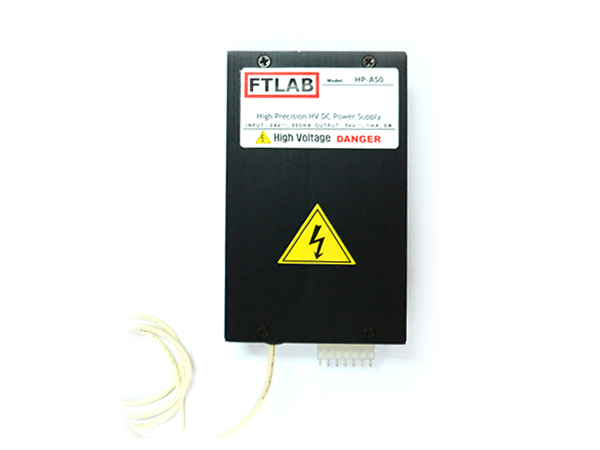 디바이스마트,전원/파워/배터리 > DC-DC 컨버터 모듈 > 승압형 모듈(외장, 비절연 스위칭),에프티랩,고전압 고정밀 DCDC 컨버터 5W 5kV (HP-A50),외장형 / 가변출력전압 / 가변방식 : Analog Voltage / 1ch 출력 / 승압형 10W 비절연 스위칭 컨버터 / 입력전압 : 24V / 출력전압 : 0V~5000V / 출력전류 : 2mA / 변환효율 : 최대 0% / 입력단자 : Molex 5274-07 / 출력단자 : 피복전선 / 패키지 : 밀폐형 모듈 / 반전출력 사양선택 가능(옵션)