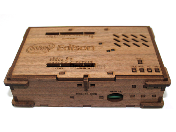 인텔 에디슨 아두이노 키트용 우드 케이스 (Intel Edison Kit for Arduino Wooden Case Set)