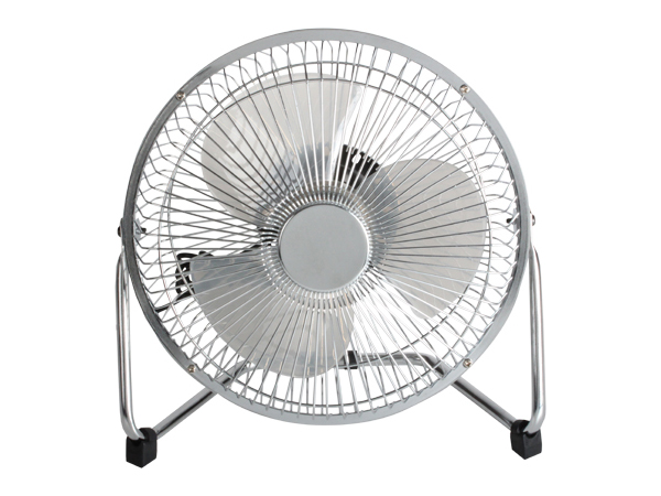 NETmate 탁상용 USB 선풍기(특대/9'/아이언 메탈) NM-UFF04SV