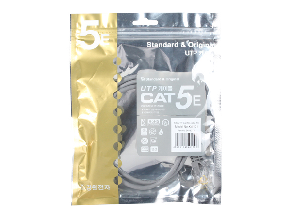 디바이스마트,케이블/전선 > PC/네트워크/통신 케이블 > 랜(LAN) 케이블 > CAT.5E 랜케이블,,KW CAT.5E UTP 다이렉트 케이블 [길이선택],CAT.5E UTP 다이렉트 케이블 / 길이 : 옵션 선택 / 색상 : 그레이 / 시험성적서, KC 형식승인, RoHS, UL 인증 획득, FLUKE 성능시험 완료