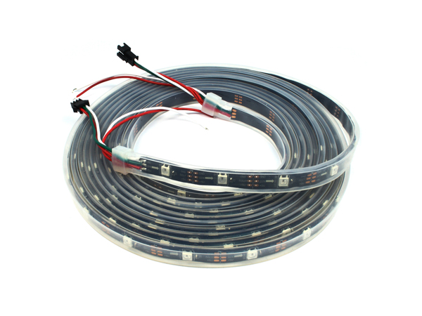 디바이스마트,LED/LCD > LED 인테리어조명 > LED 모듈,NulSom Inc.,NS-LED-SW-030 (Rainbow STRIP Waterproof / 5m 150LEDs),WS2812B LED를 부착한 플렉서블 PCB 스트립 / 실리콘 튜브로 방수 처리