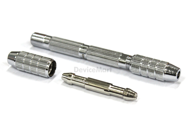 디바이스마트,수공구/전자공구/전동공구 > 금형/공작공구 > 바이스,s-turbo,핀 바이스 456-501,전체 길이 : 100mm / 콜릿 너트 : 10mm / 그립 핸들 직경 : 8mm / 용량 0.3~3.2mm  / 전자, 예술공예, 보석, 시계 등의 사용