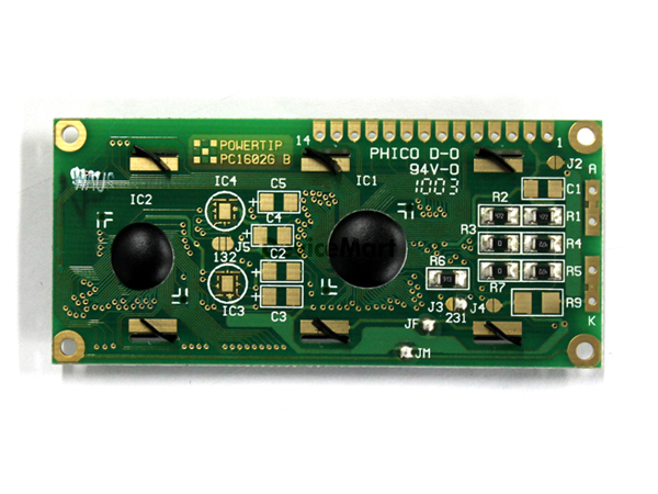 디바이스마트,LED/LCD > LCD 캐릭터/그래픽 > 캐릭터 LCD,POWERTIP,PC1602ARS-GWA-A-Q,16x2 캐릭터 lcd, Module size : 80.0mm(L) x 36.0mm(W) x 10.1mm(H)(Max)